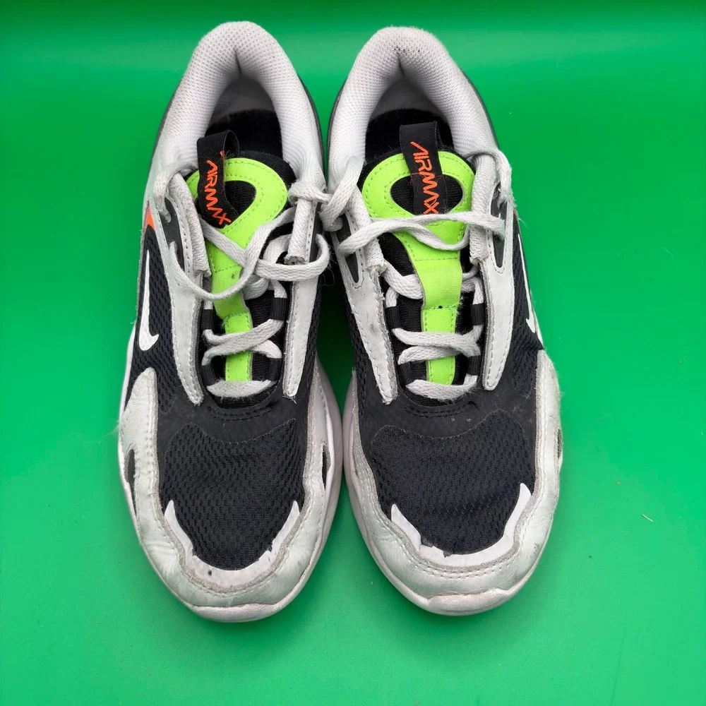 Nike Air Max Bolt GS Sneakers Kids 5.5Y Gray/Volt Green Running Athletic Shoes